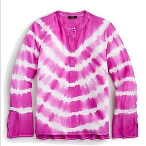 💙 J.Crew Tie-Dye Silk Tunic